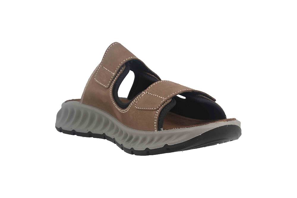 Fretz Men Elias Pantoletten In Übergrößen Braun 9610.9582-85 Große Herrenschuhe