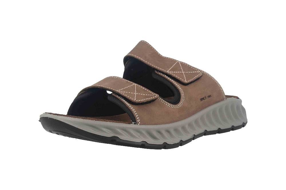 Fretz Men Elias Pantoletten In Übergrößen Braun 9610.9582-85 Große Herrenschuhe