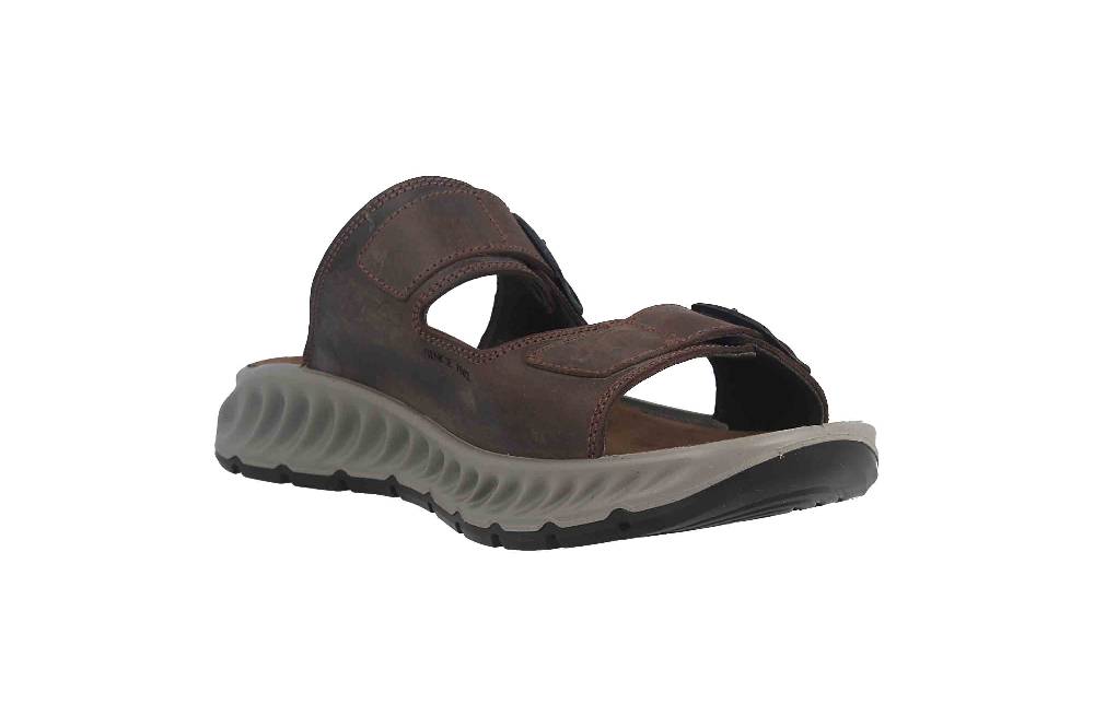 Fretz Men Elias Pantoletten In Übergrößen Braun 9611.9505-59 Große Herrenschuhe