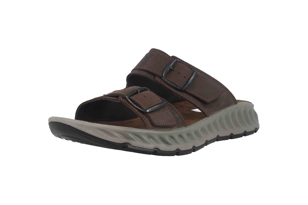 Fretz Men Elias Pantoletten In Übergrößen Braun 9611.9505-59 Große Herrenschuhe