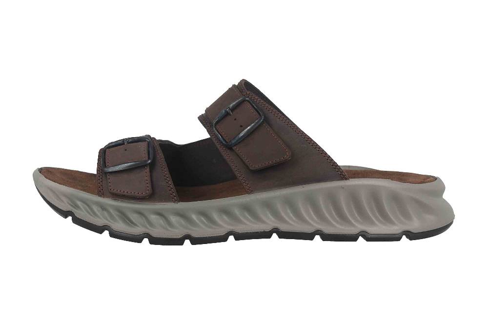 Fretz Men Elias Pantoletten in Übergrößen Braun 9611.9505-59 große Herrenschuhe