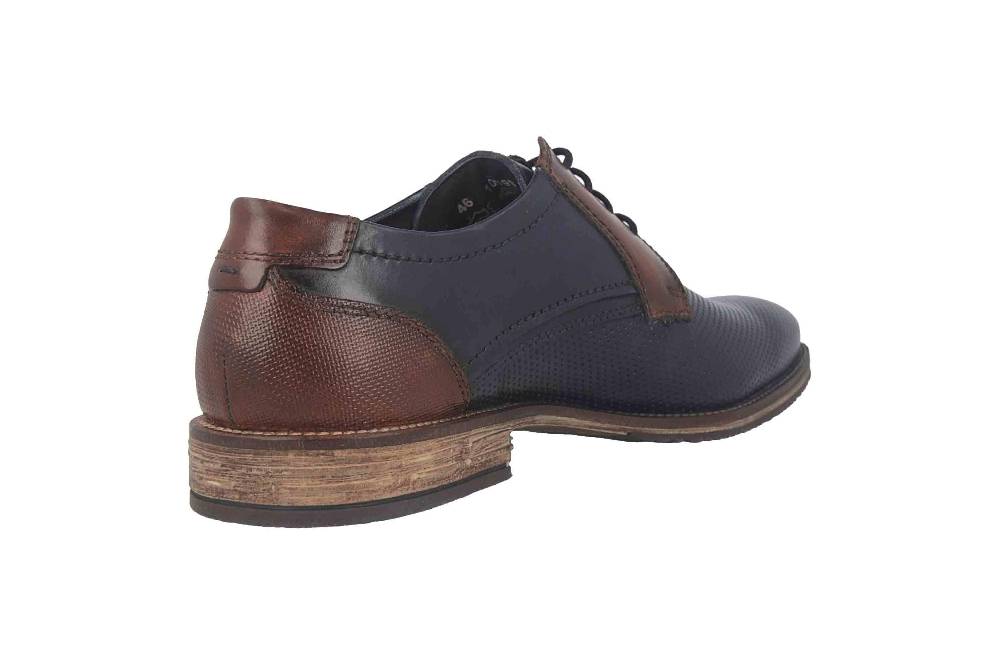 Fretz Men Grenoble Halbschuhe In Übergrößen Blau 7438.7232-60 Große Herrenschuhe