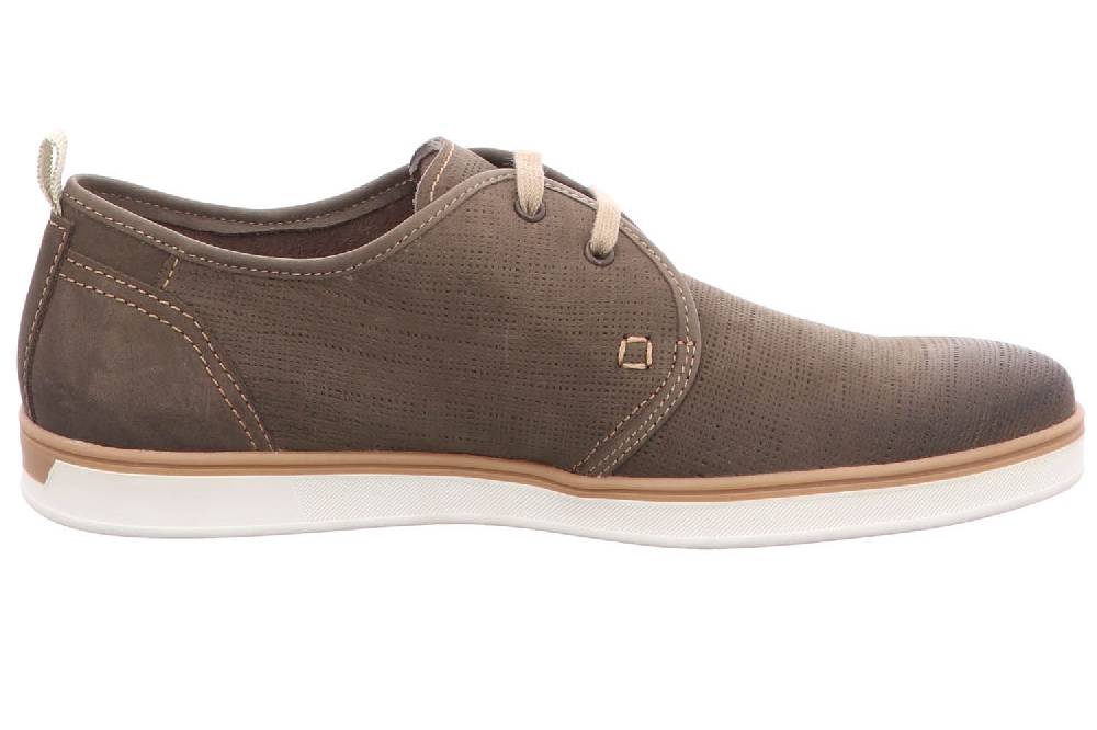 FRETZ MEN Halbschuhe In Übergrößen Grau 2811.0977-21 Große Herrenschuhe