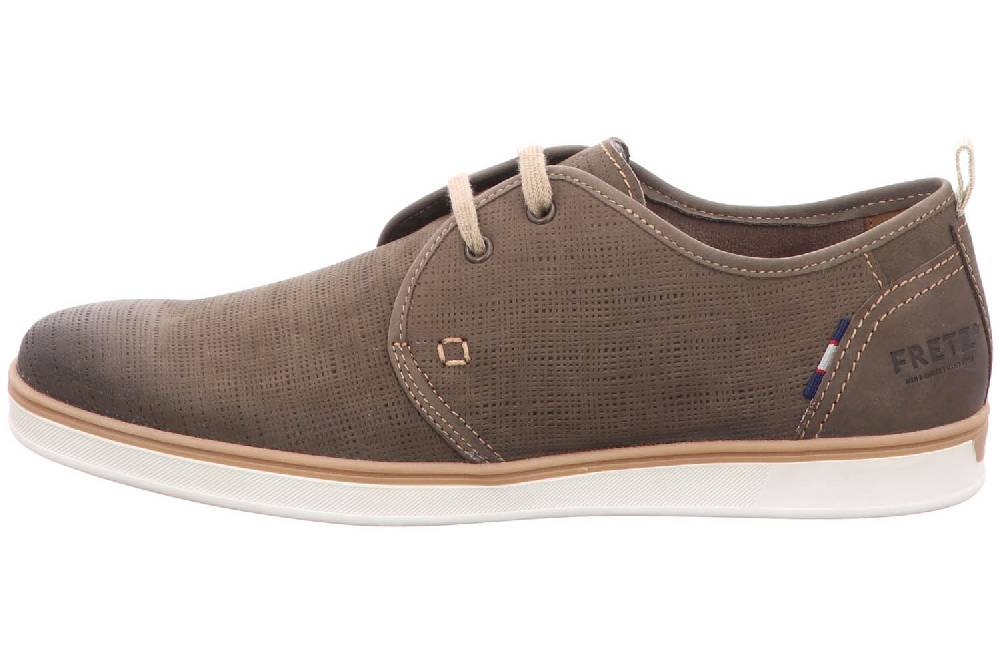 FRETZ MEN Halbschuhe In Übergrößen Grau 2811.0977-21 Große Herrenschuhe
