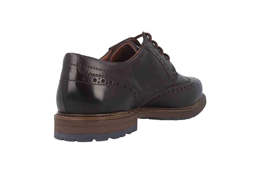 Fretz Men Lenz Halbschuhe In Übergrößen Braun 9713.8771-38 Große Herrenschuhe