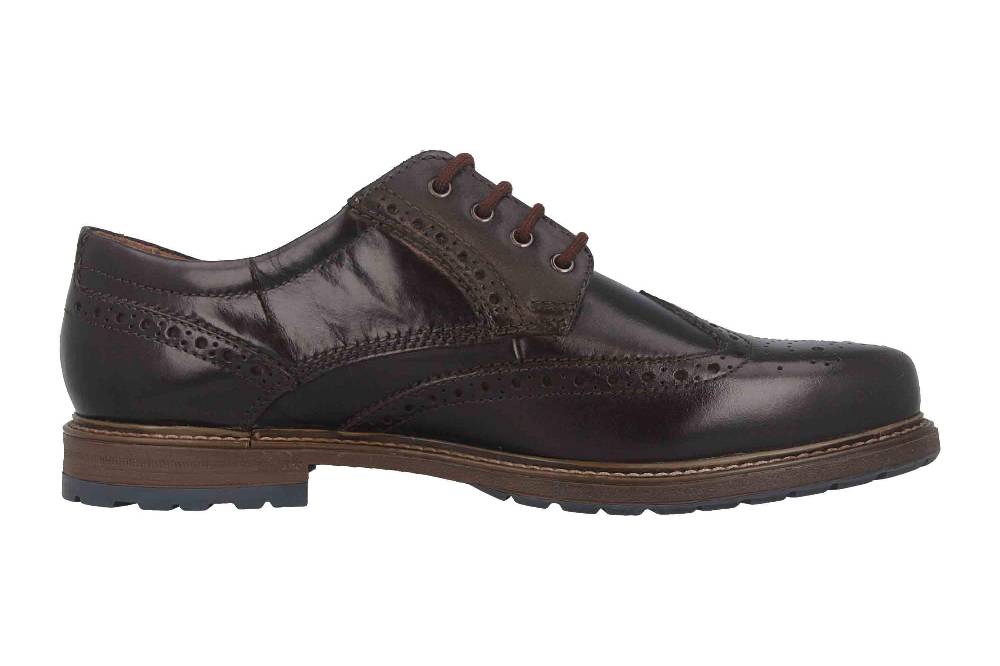 Fretz Men Lenz Halbschuhe In Übergrößen Braun 9713.8771-38 Große Herrenschuhe