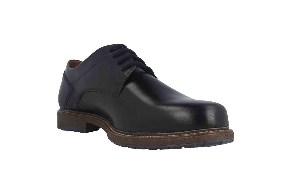 Fretz Men Lenz Halbschuhe In Übergrößen Schwarz 9711.8771-51 Große Herrenschuhe