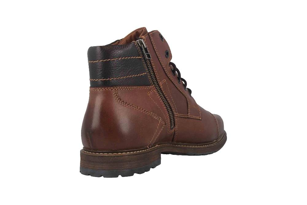 Fretz Men Lenz Stiefel In Übergrößen Braun 9721.8771-82 Große Herrenschuhe
