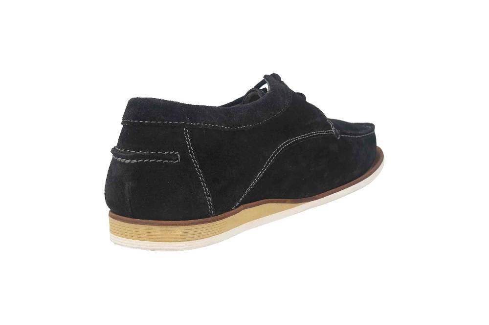 Fretz Men Messi Halbschuhe In Übergrößen Blau 8122.6759-1 Große Herrenschuhe