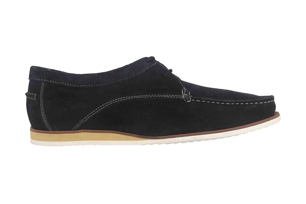 Fretz Men Messi Halbschuhe In Übergrößen Blau 8122.6759-1 Große Herrenschuhe