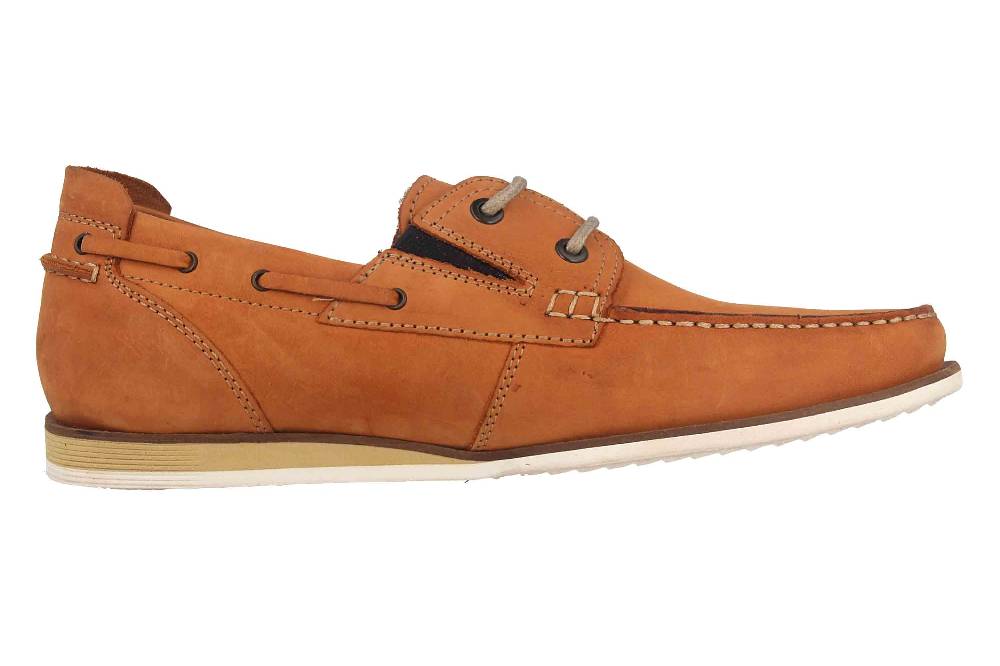 Fretz Men Messi Mokassin In Übergrößen Braun 8110.6777-71 Große Herrenschuhe