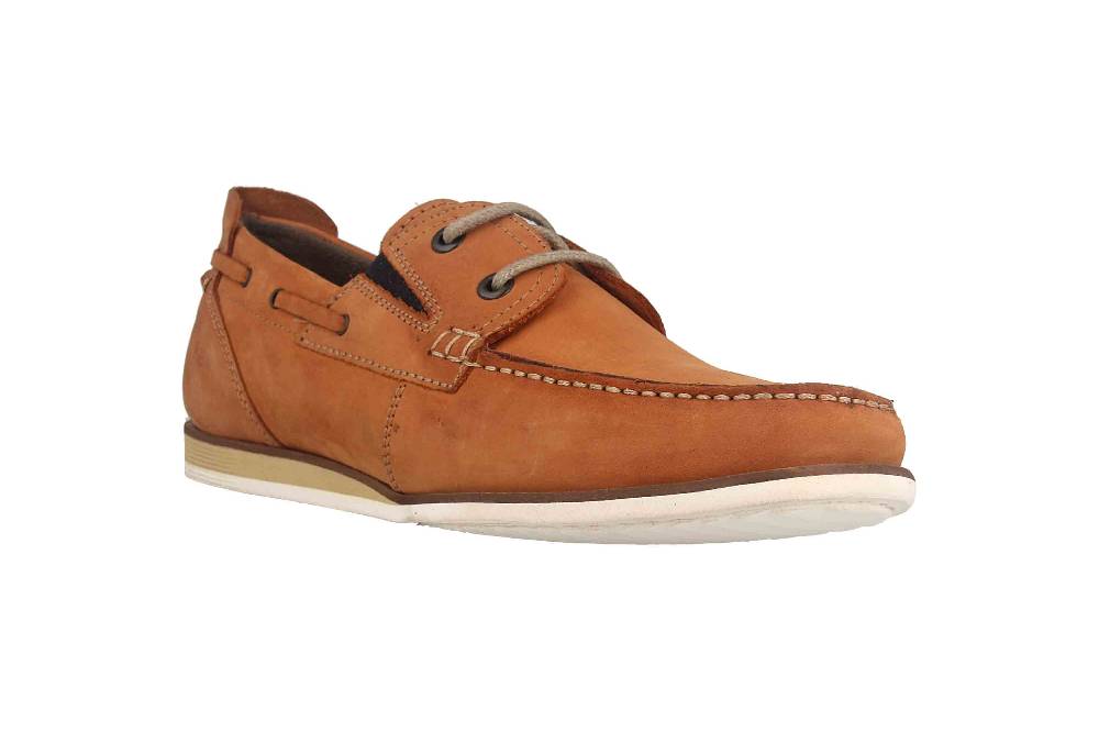 Fretz Men Messi Mokassin In Übergrößen Braun 8110.6777-71 Große Herrenschuhe