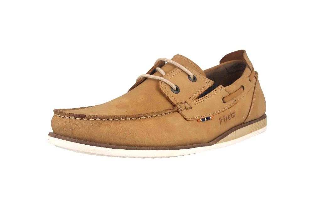 Fretz Men Messi Mokassin In Übergrößen Gelb 8140.6761-73 Große Herrenschuhe