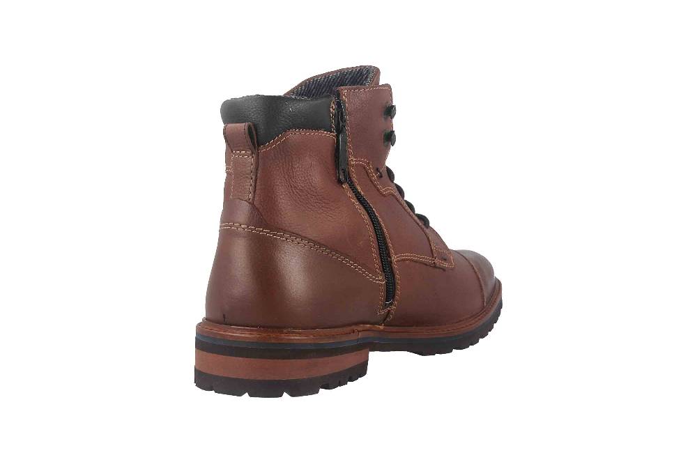 Fretz Men Milano Boots In Übergrößen Braun 6332.9712-12 Große Herrenschuhe