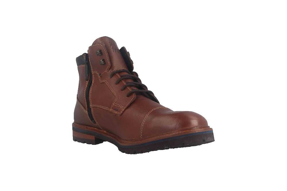 Fretz Men Milano Boots In Übergrößen Braun 6332.9712-12 Große Herrenschuhe
