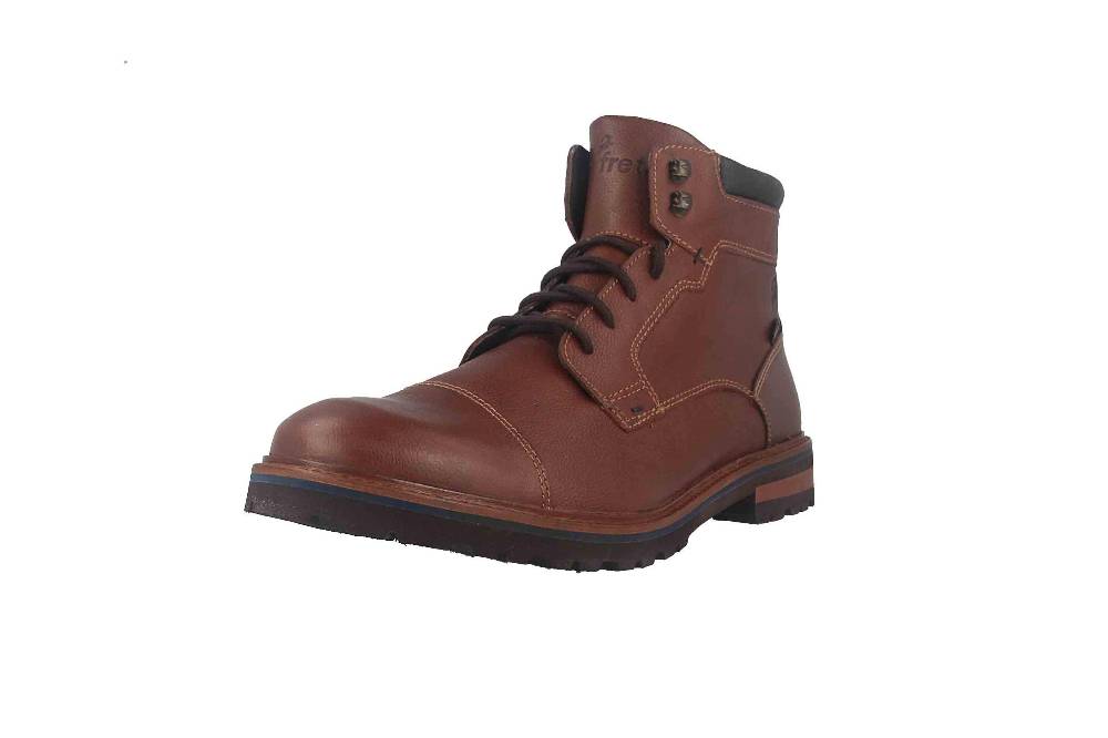 Fretz Men Milano Boots In Übergrößen Braun 6332.9712-12 Große Herrenschuhe