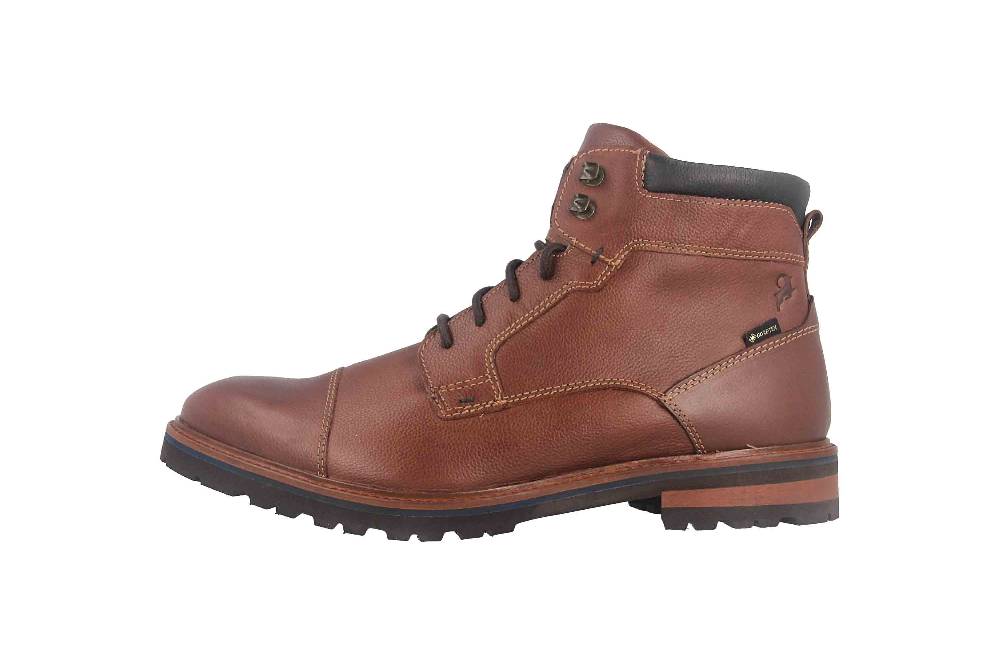Fretz Men Milano Boots in Übergrößen Braun 6332.9712-12 große Herrenschuhe