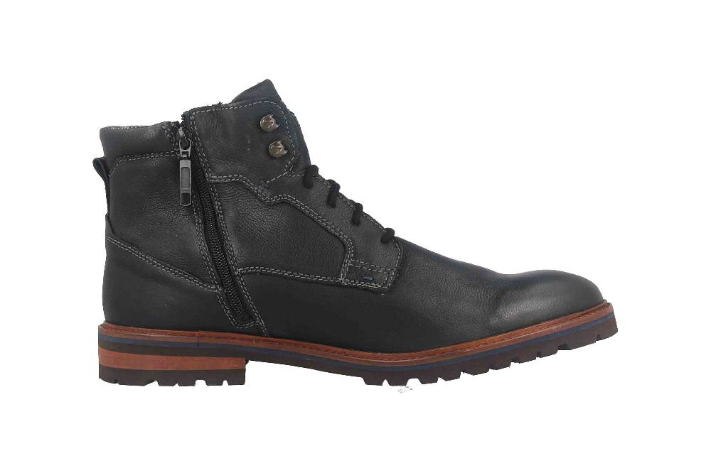 Fretz Men Milano Boots In Übergrößen Schwarz 6331.9712-51 Große Herrenschuhe