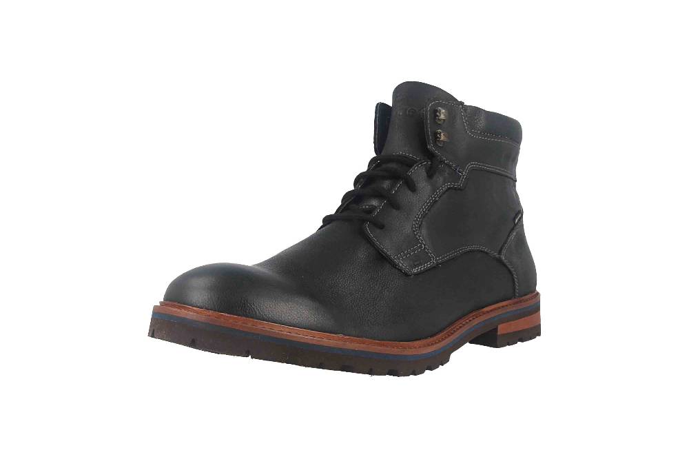 Fretz Men Milano Boots In Übergrößen Schwarz 6331.9712-51 Große Herrenschuhe