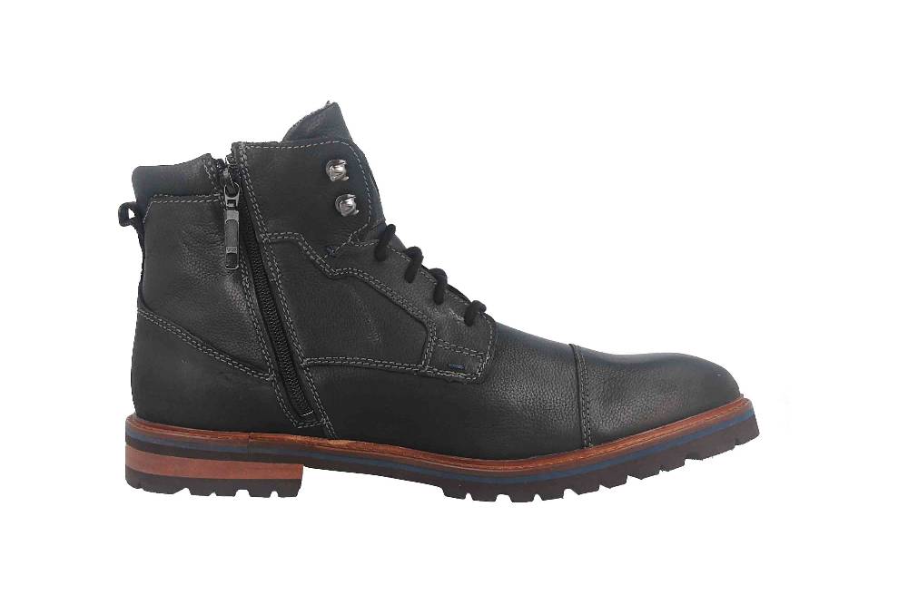 Fretz Men Milano Boots In Übergrößen Schwarz 6332.9712-51 Große Herrenschuhe