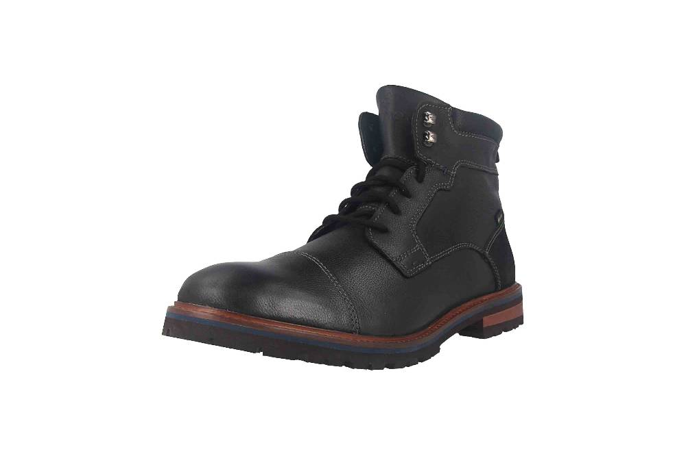Fretz Men Milano Boots In Übergrößen Schwarz 6332.9712-51 Große Herrenschuhe