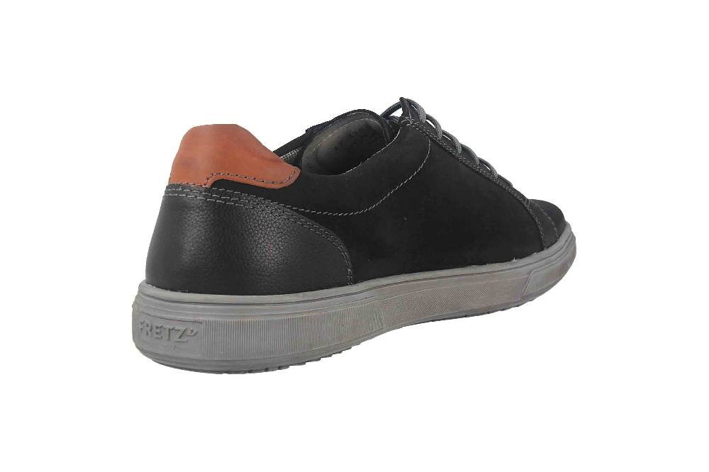 Fretz Men Montana Halbschuhe In Übergrößen Schwarz 4250.7416-51 Große Herrenschuhe