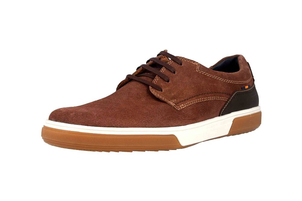 Fretz Men Montana Sneaker In Übergrößen Braun 4210.7459-82 Große Herrenschuhe