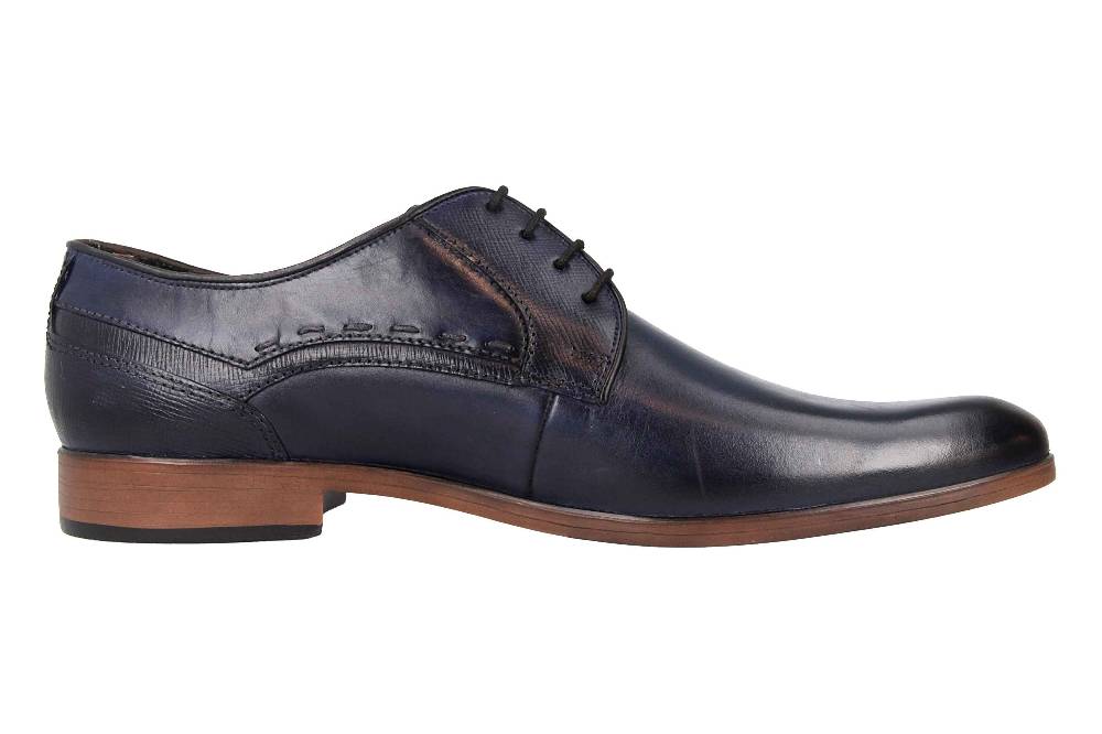 Fretz Men Oskar Halbschuhe In Übergrößen Blau 7128.1232-60 Große Herrenschuhe