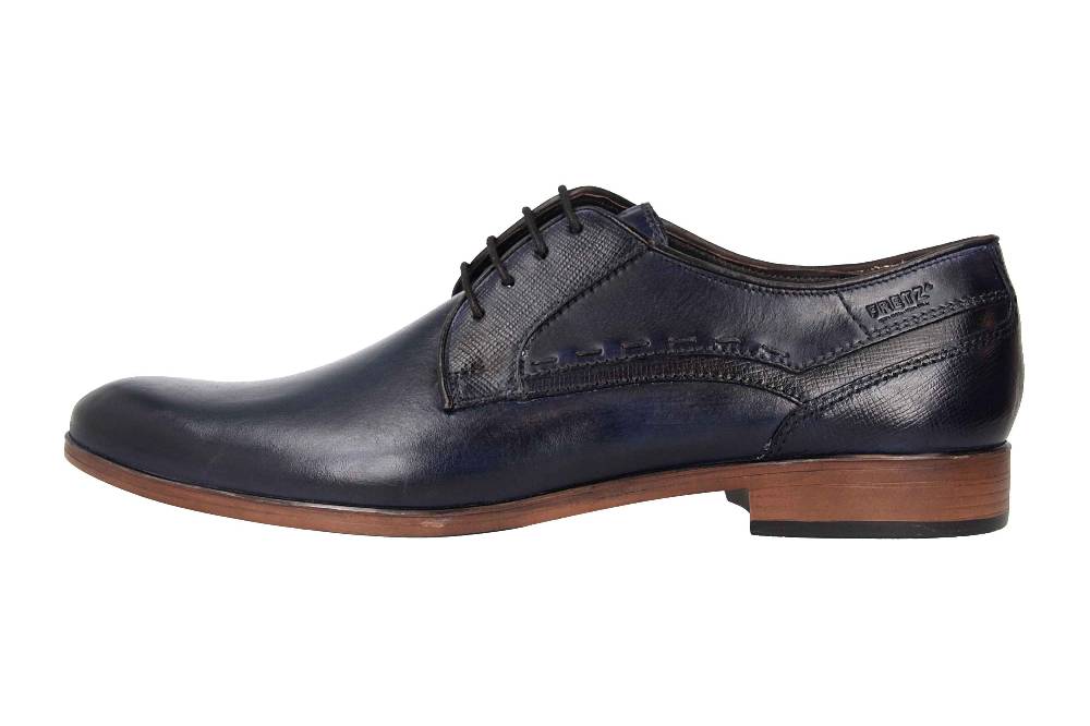 Fretz Men Oskar Halbschuhe in Übergrößen Blau 7128.1232-60 große Herrenschuhe