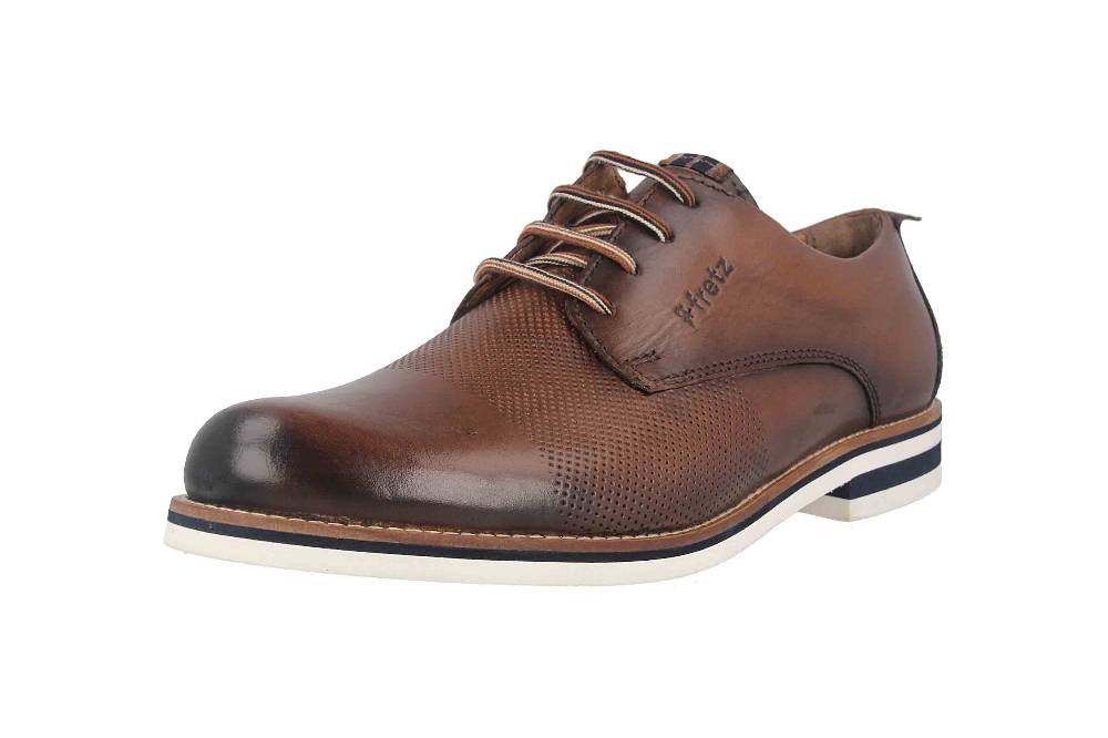 Fretz Men Salvino Halbschuhe In Übergrößen Braun 5311.3932-59 Große Herrenschuhe