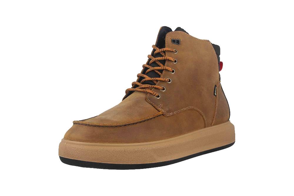 Fretz Men Sem Boots In Übergrößen Braun 4412.2418-20 Große Herrenschuhe