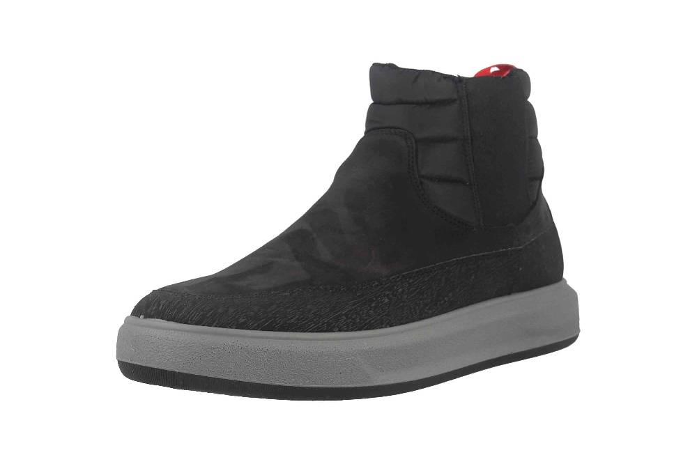 Fretz Men Sem Stiefeletten In Übergrößen Schwarz 4414.2482-51 Große Herrenschuhe