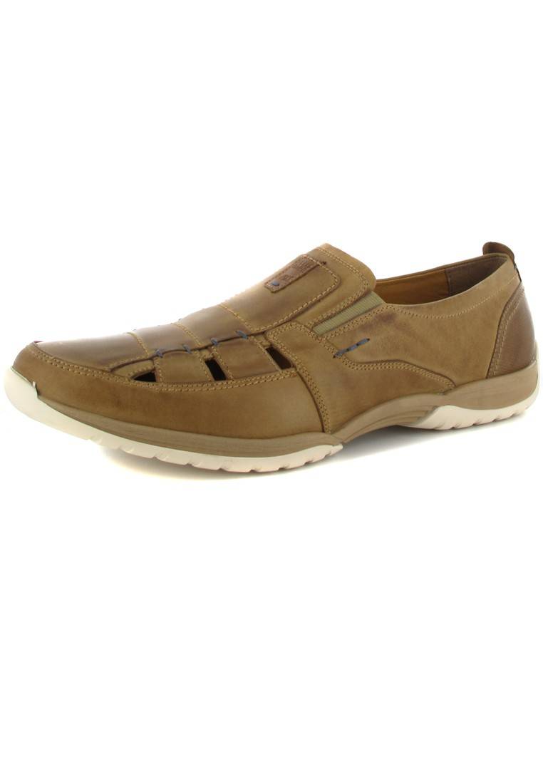 Fretz Men Slipper In Übergrößen Braun 5414.1537-56 Große Herrenschuhe