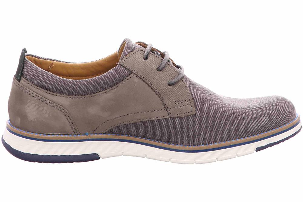 Fretz Men Steven Halbschuhe In Übergrößen Grau 3350.9147-28 Große Herrenschuhe