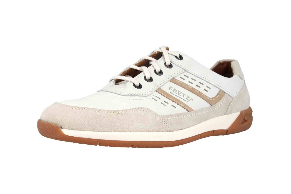 Fretz Men Toro Sneaker In Übergrößen Weiß 8811.6059-81 Große Herrenschuhe