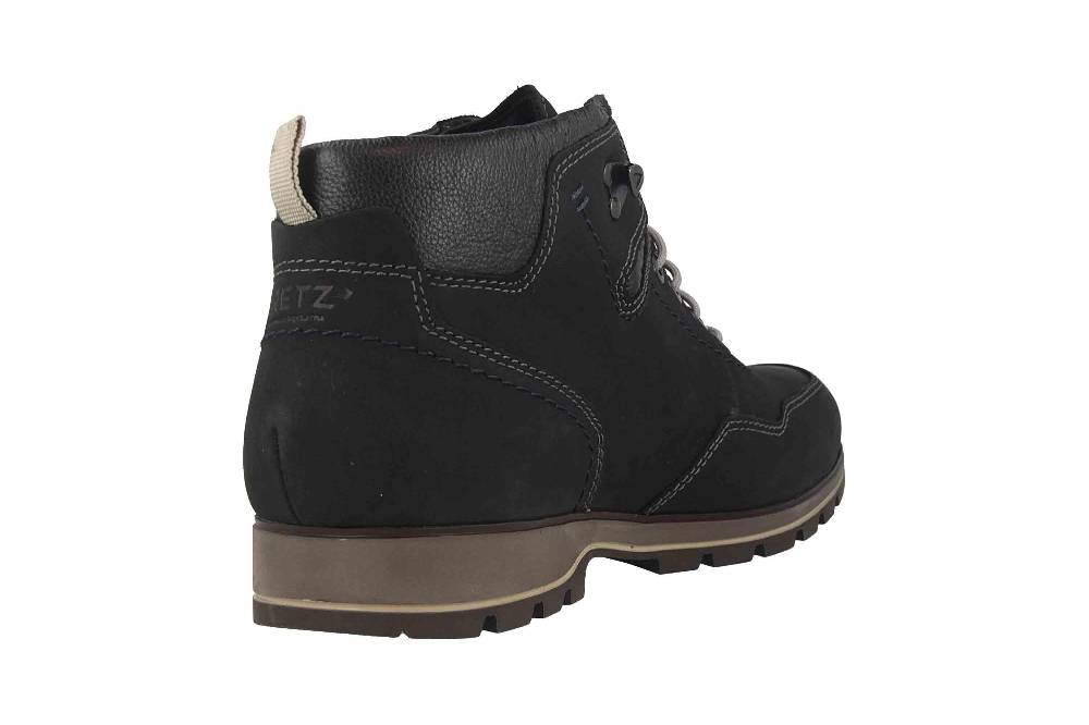 Fretz Men Walk Stiefel In Übergrößen Schwarz 3123.6516-51 Große Herrenschuhe