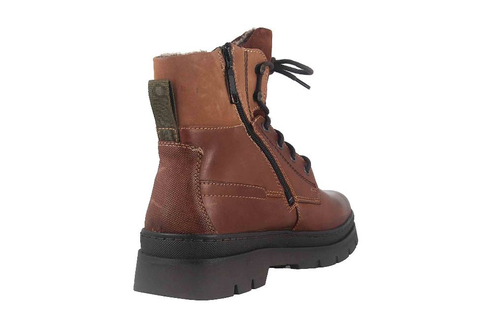 Fretz Men Zoran Boots In Übergrößen Braun 2413.8471-82 Große Herrenschuhe
