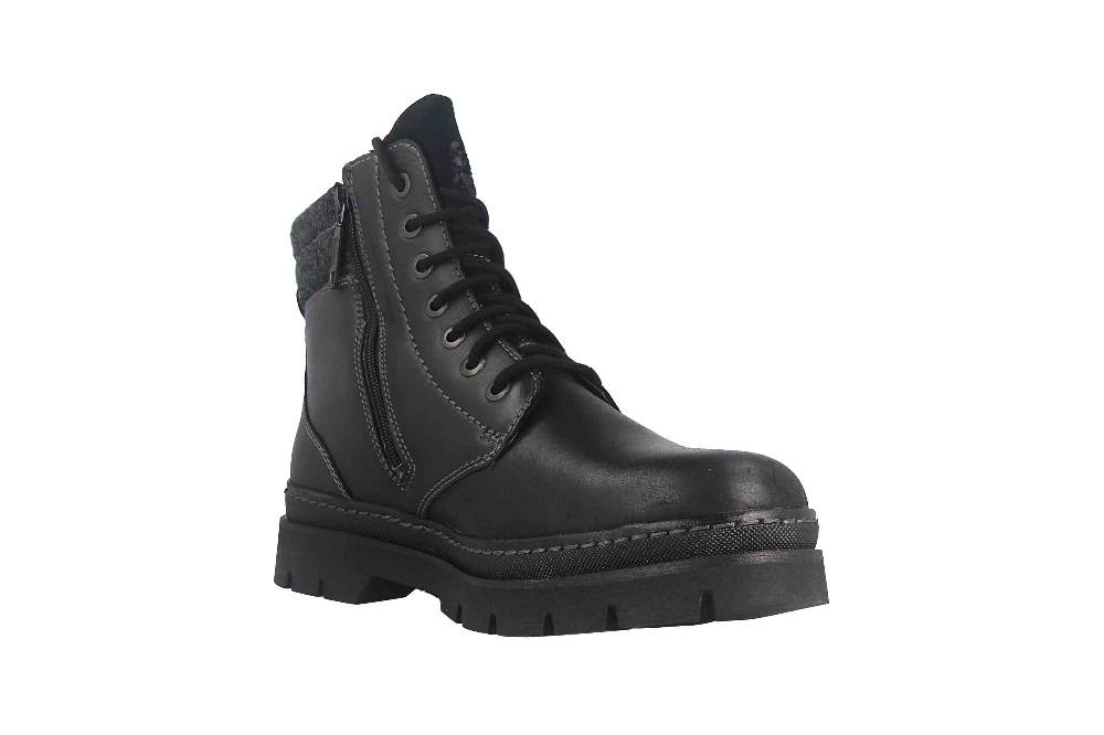 Fretz Men Zoran Boots In Übergrößen Schwarz 2410.8438-51 Große Herrenschuhe