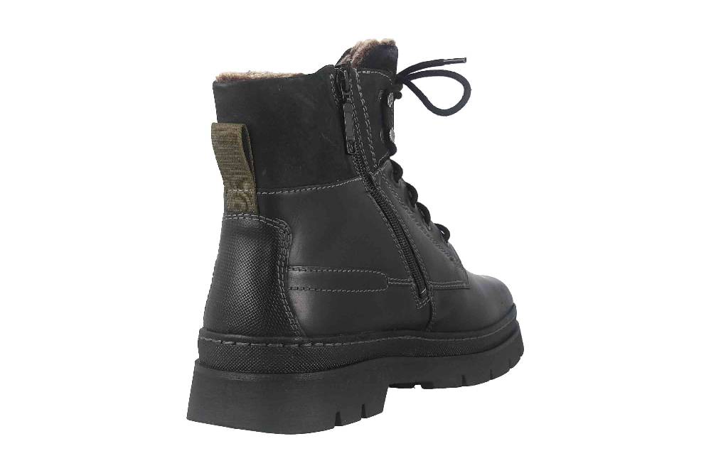 Fretz Men Zoran Boots In Übergrößen Schwarz 2413.8471-51 Große Herrenschuhe