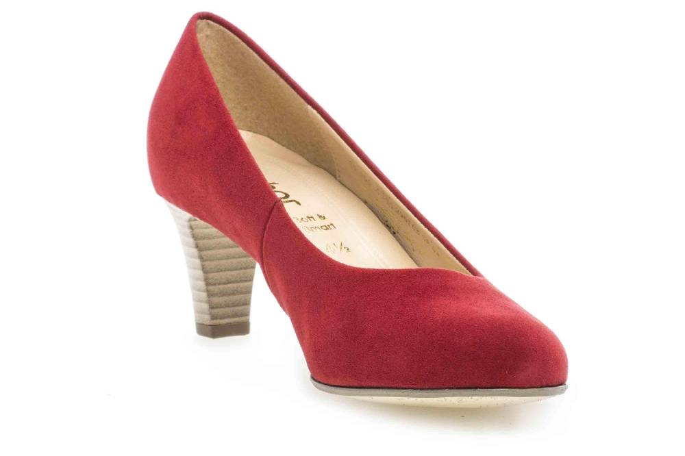 Gabor Basic Pumps In Übergrößen Rot 05.300.55 Große Damenschuhe