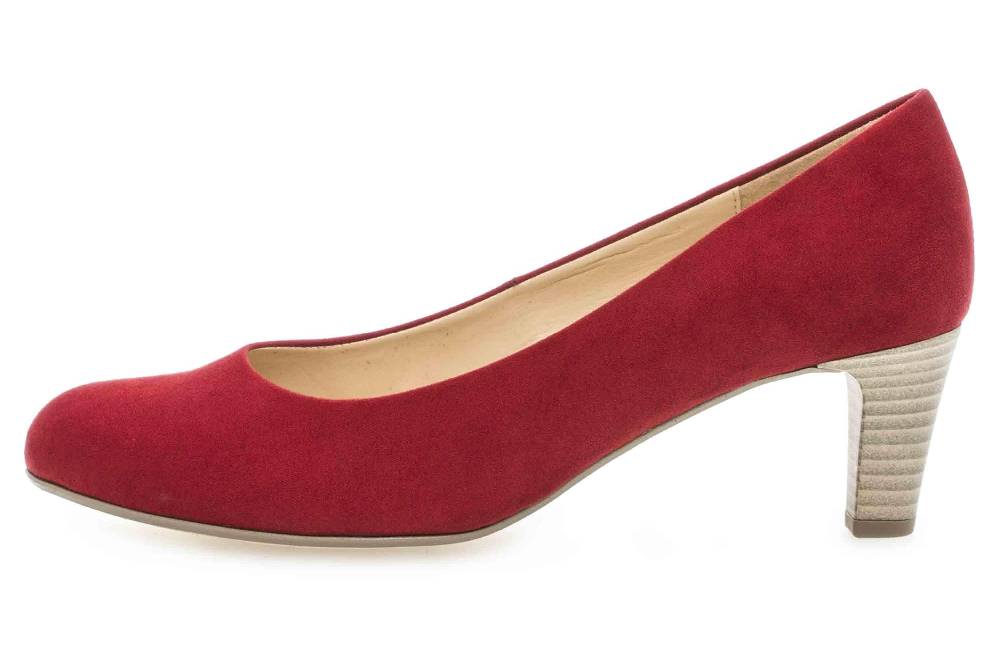 Gabor Basic Pumps in Übergrößen Rot 05.300.55 große Damenschuhe