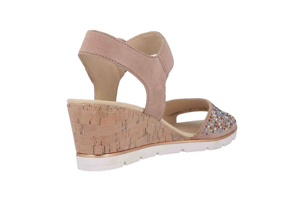 Gabor Basic Sandaletten In Übergrößen Rosa 25.754.34 Große Damenschuhe