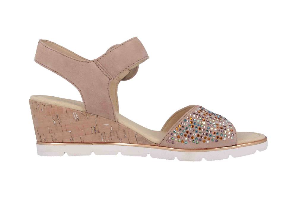 Gabor Basic Sandaletten In Übergrößen Rosa 25.754.34 Große Damenschuhe