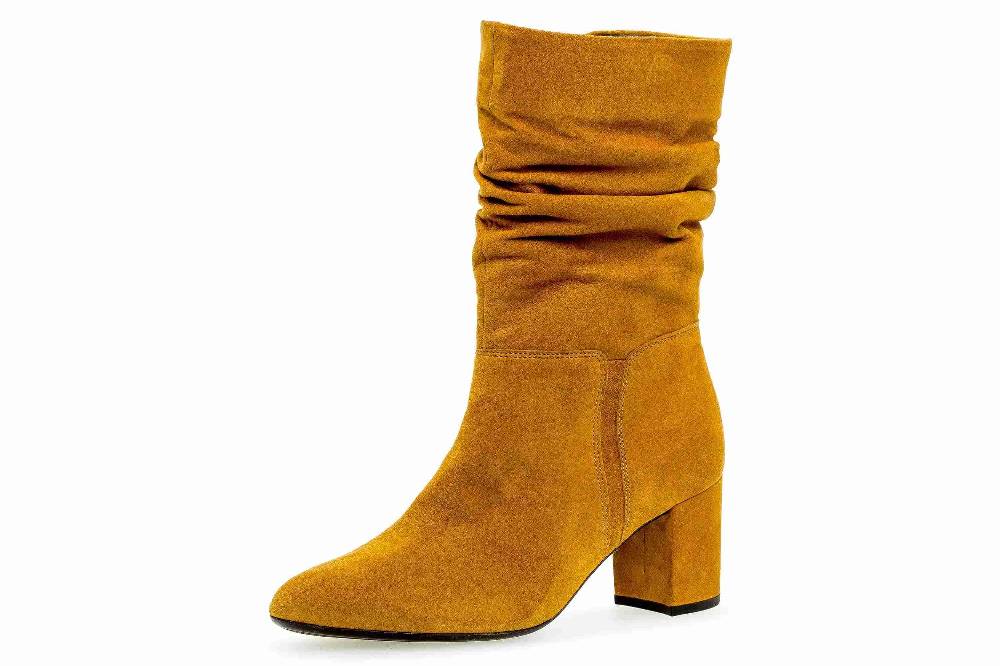 Gabor Basic Stiefel In Übergrößen Gelb 55.611.13 Große Damenschuhe