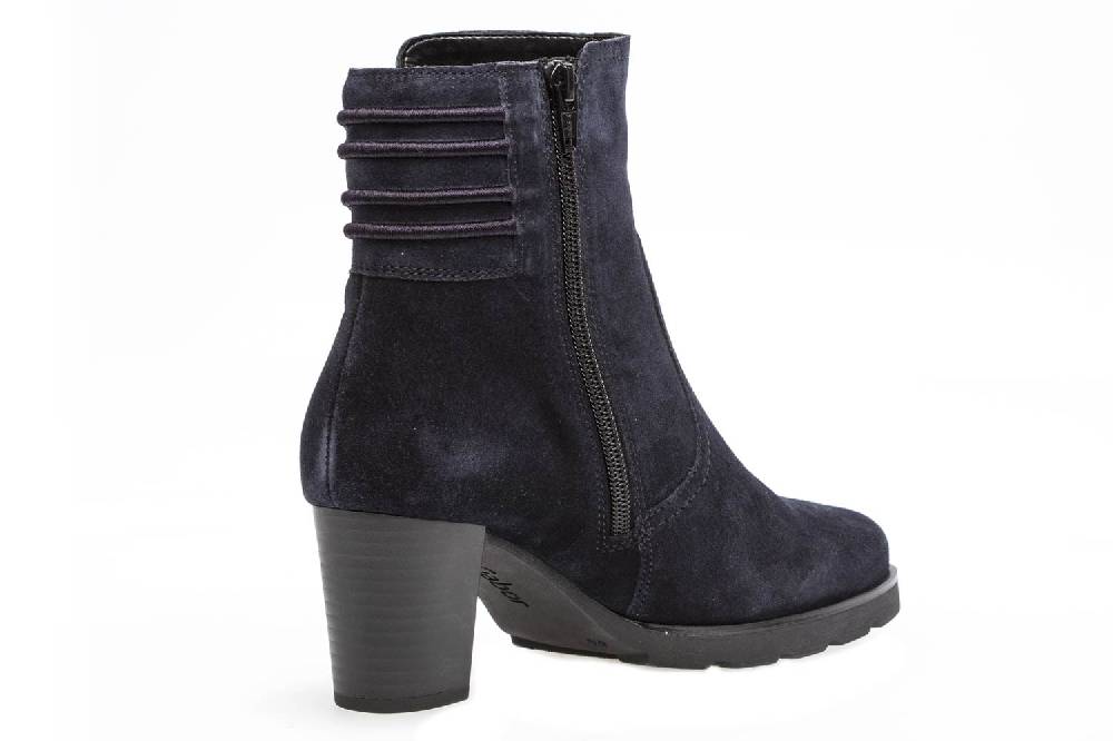 Gabor Basic Stiefeletten In Übergrößen Blau 95.744.16 Große Damenschuhe