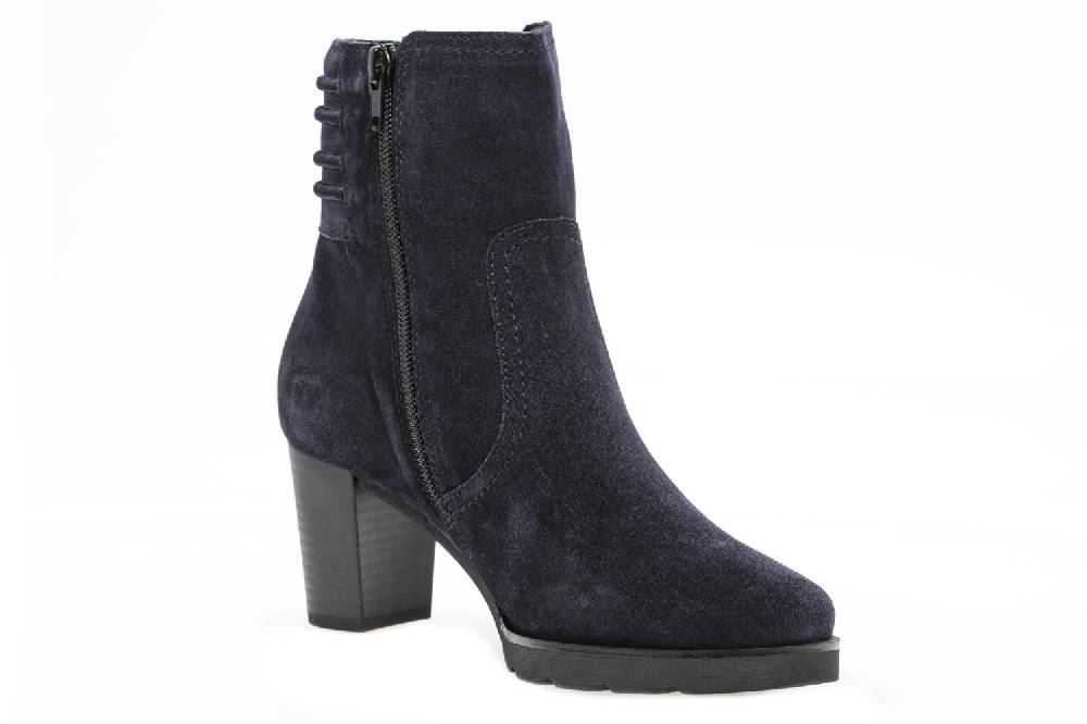 Gabor Basic Stiefeletten In Übergrößen Blau 95.744.16 Große Damenschuhe