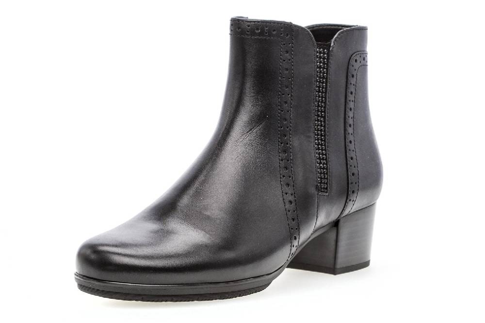 Gabor Basic Stiefeletten in Übergrößen Schwarz 95.531.27 große Damenschuhe