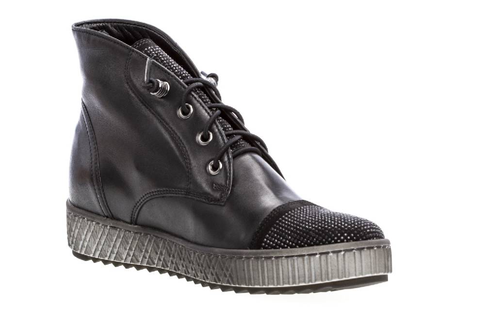 Gabor Boots In Übergrößen Schwarz 73.761.87 Große Damenschuhe