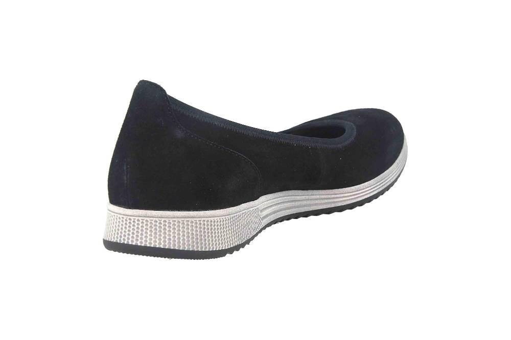 Gabor Casual Ballerinas In Übergrößen Blau 54.110.16 Große Damenschuhe