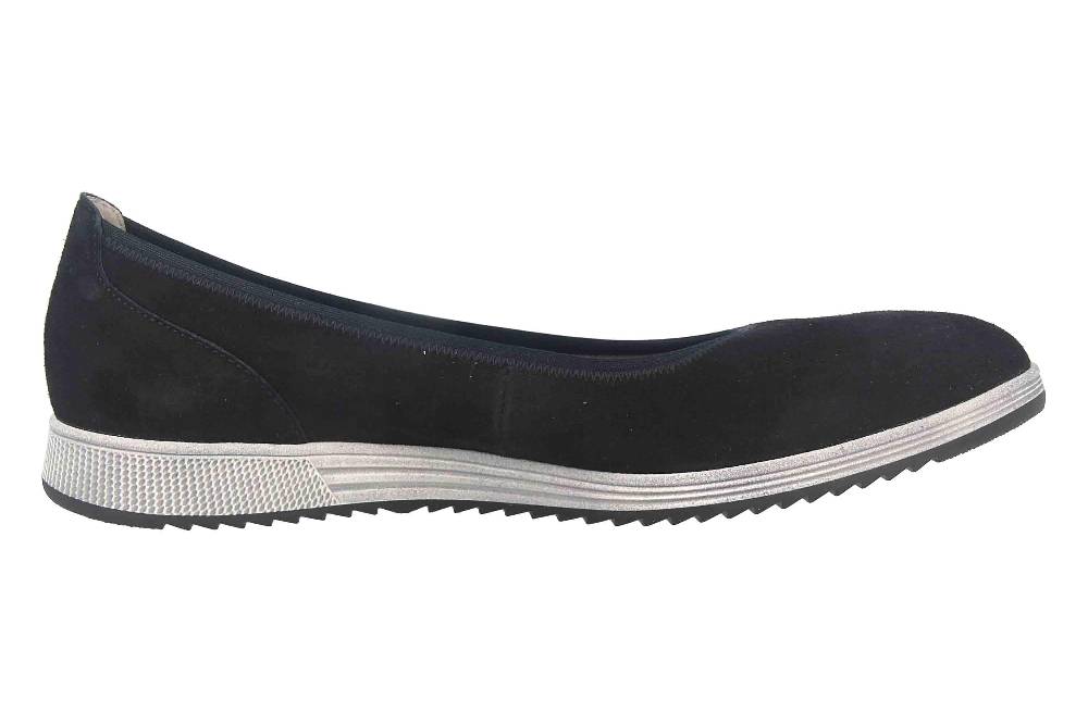 Gabor Casual Ballerinas In Übergrößen Blau 54.110.16 Große Damenschuhe